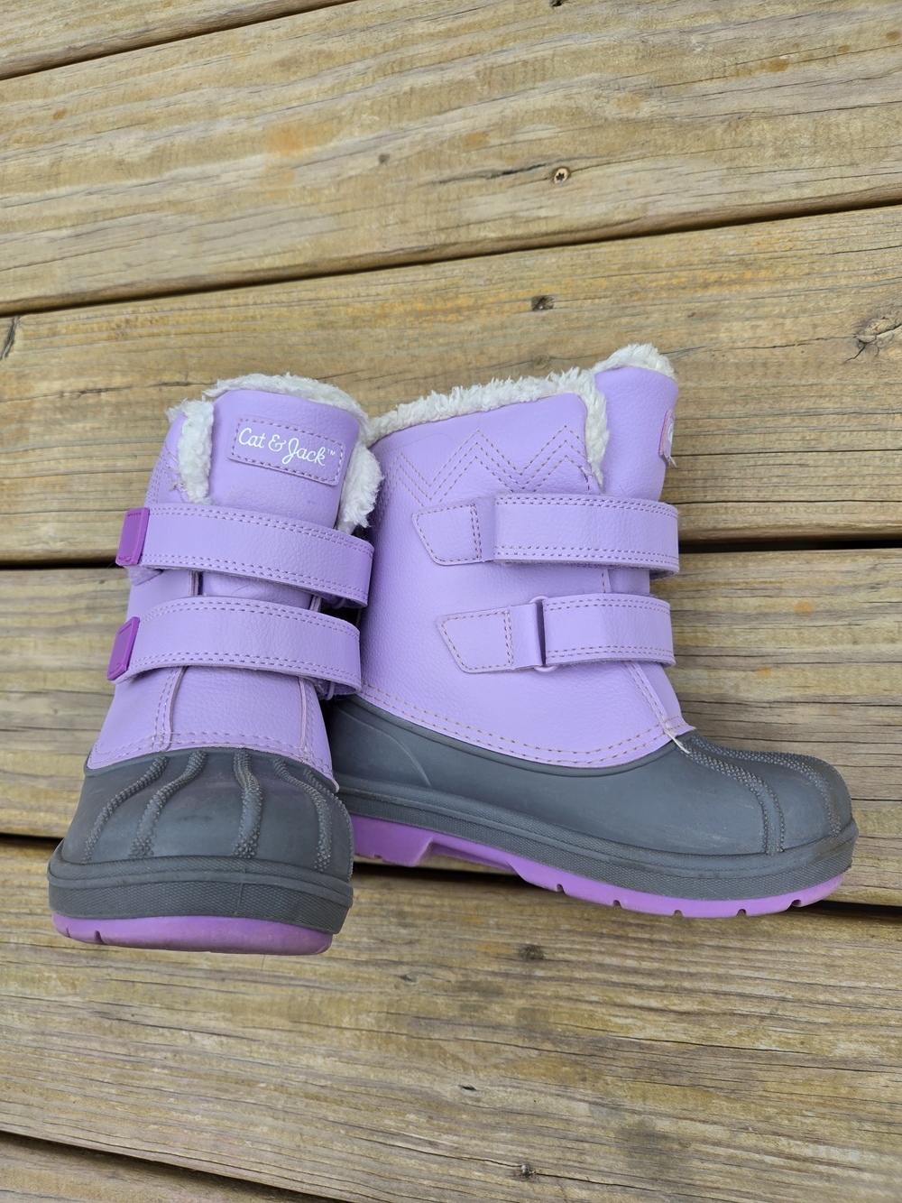 Cat & Jack Kids' Purple Winter Boots
